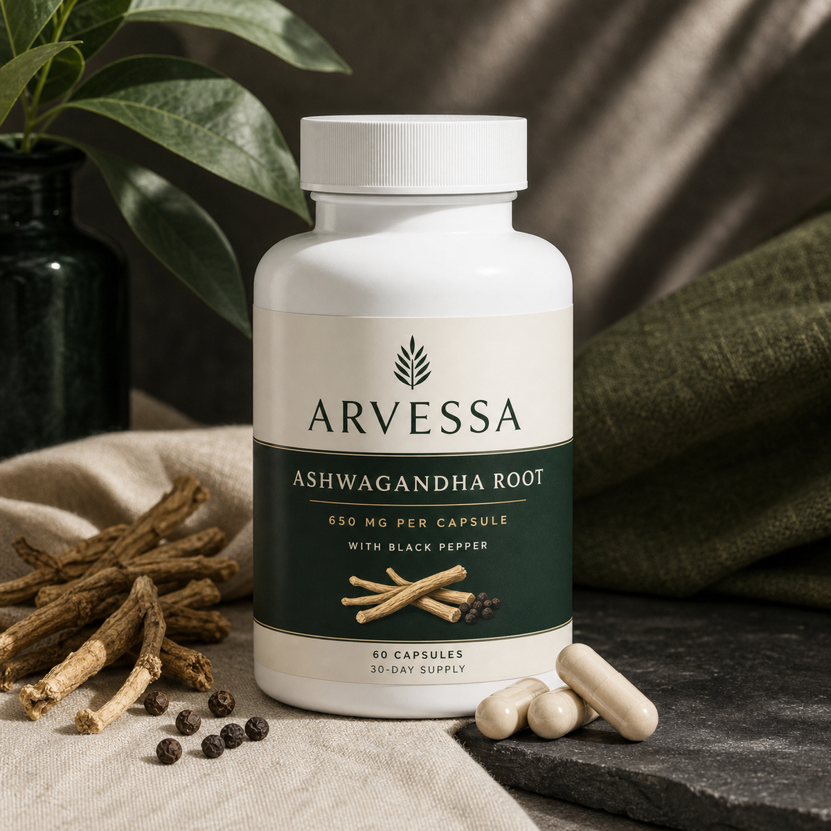 ARVESSA Ashwagandha Root — lifestyle image