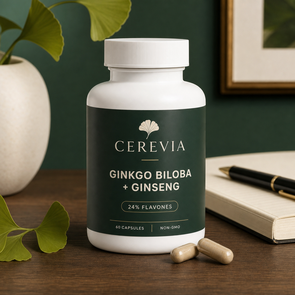 CEREVIA Ginkgo Biloba + Ginseng — lifestyle image