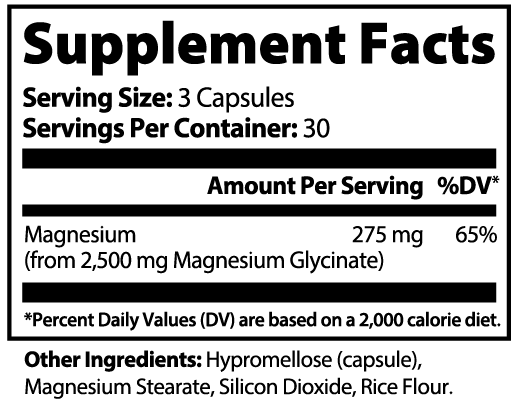 Magnesium Glycinate — Supplement Facts