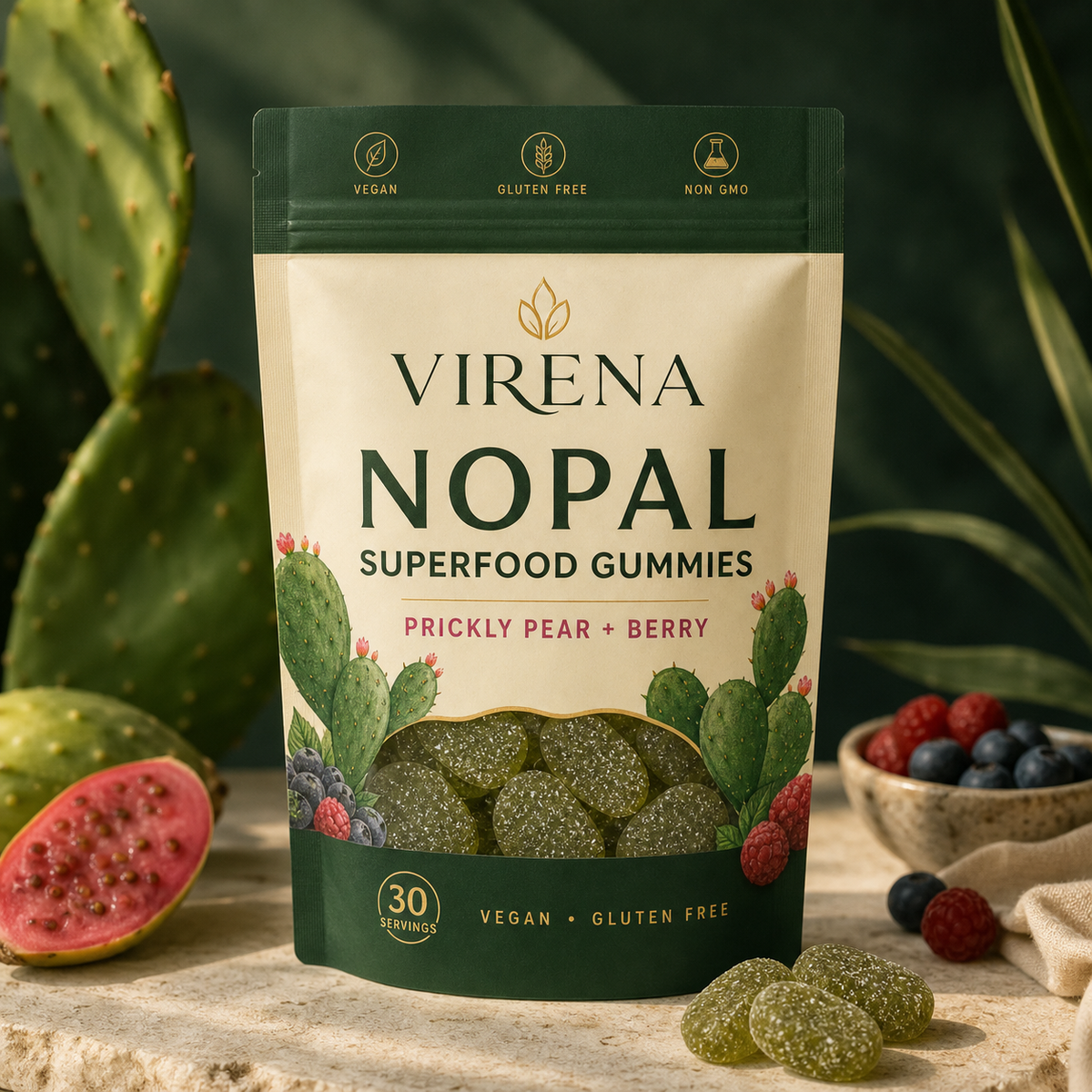 VIRENA Nopal Superfood Gummies — lifestyle image