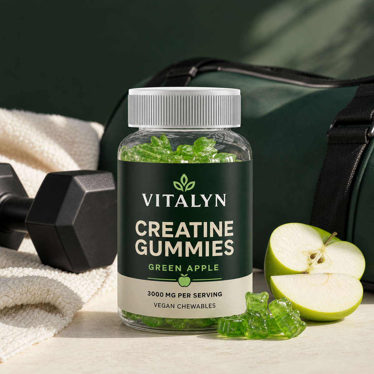 VITALYN Green Apple Creatine Gummies — lifestyle image